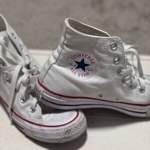 Converse All Star White Canvas High-Tops